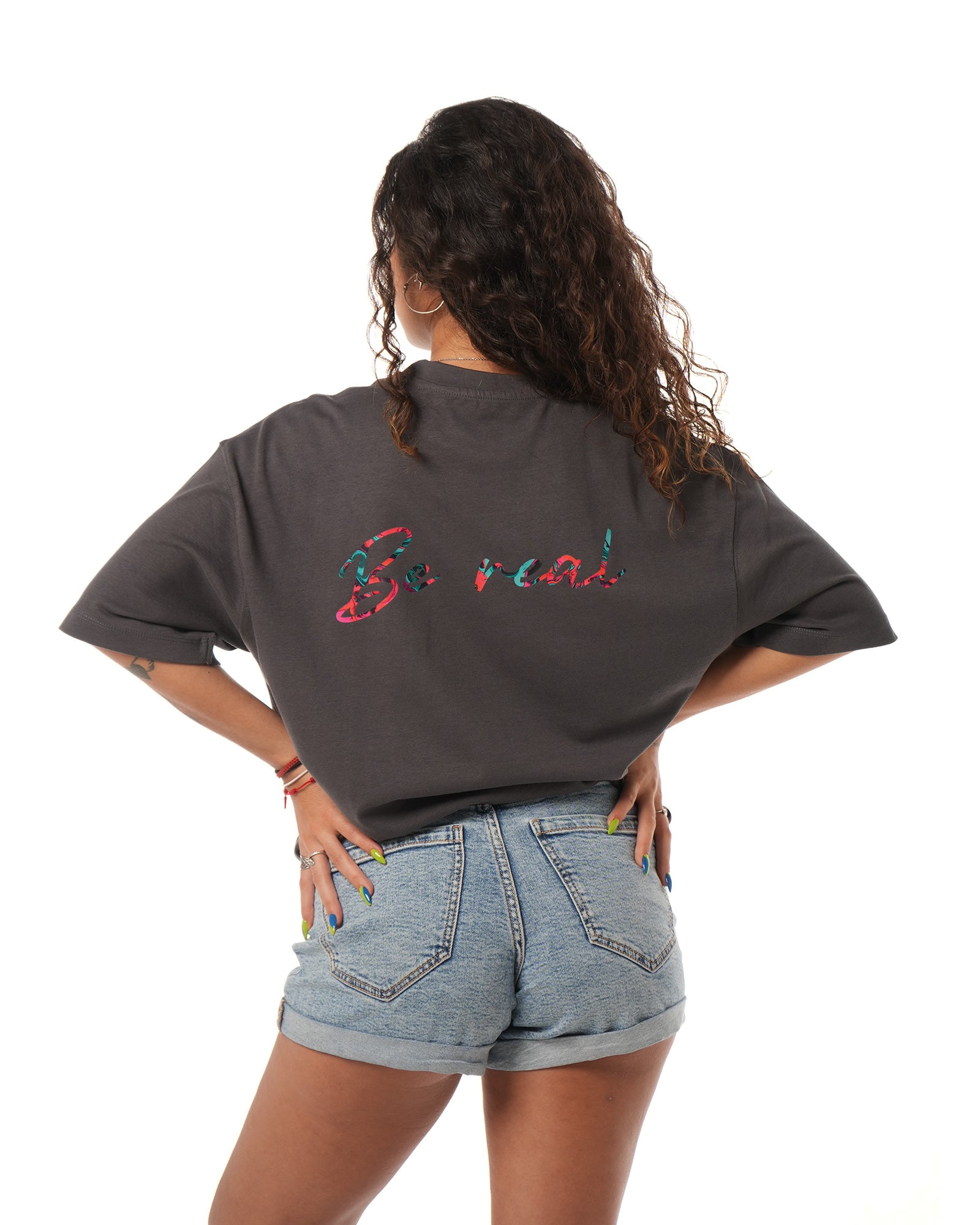 Camiseta Oversize Be Real - Flux