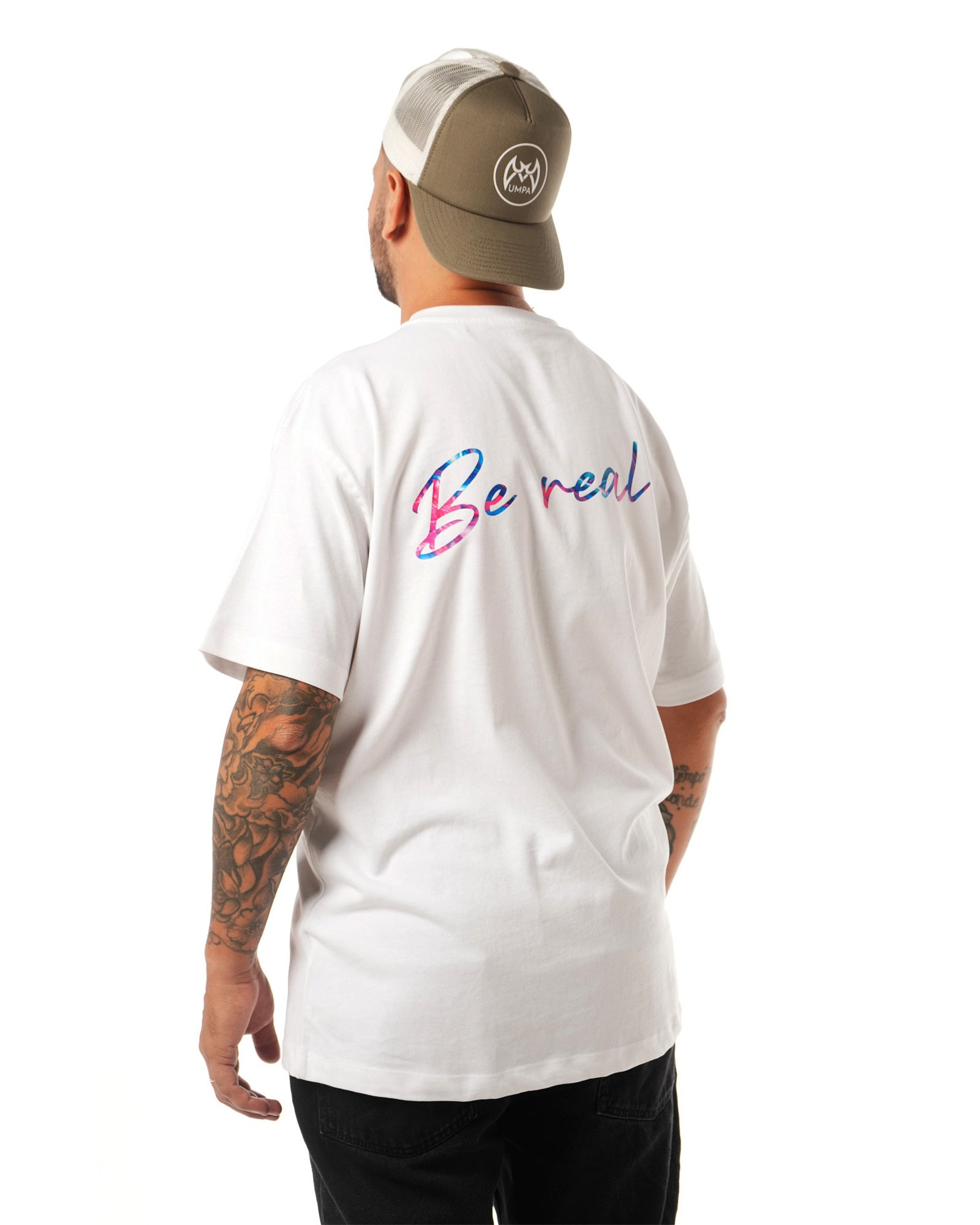 Camiseta Oversize Be Real - Glowtide