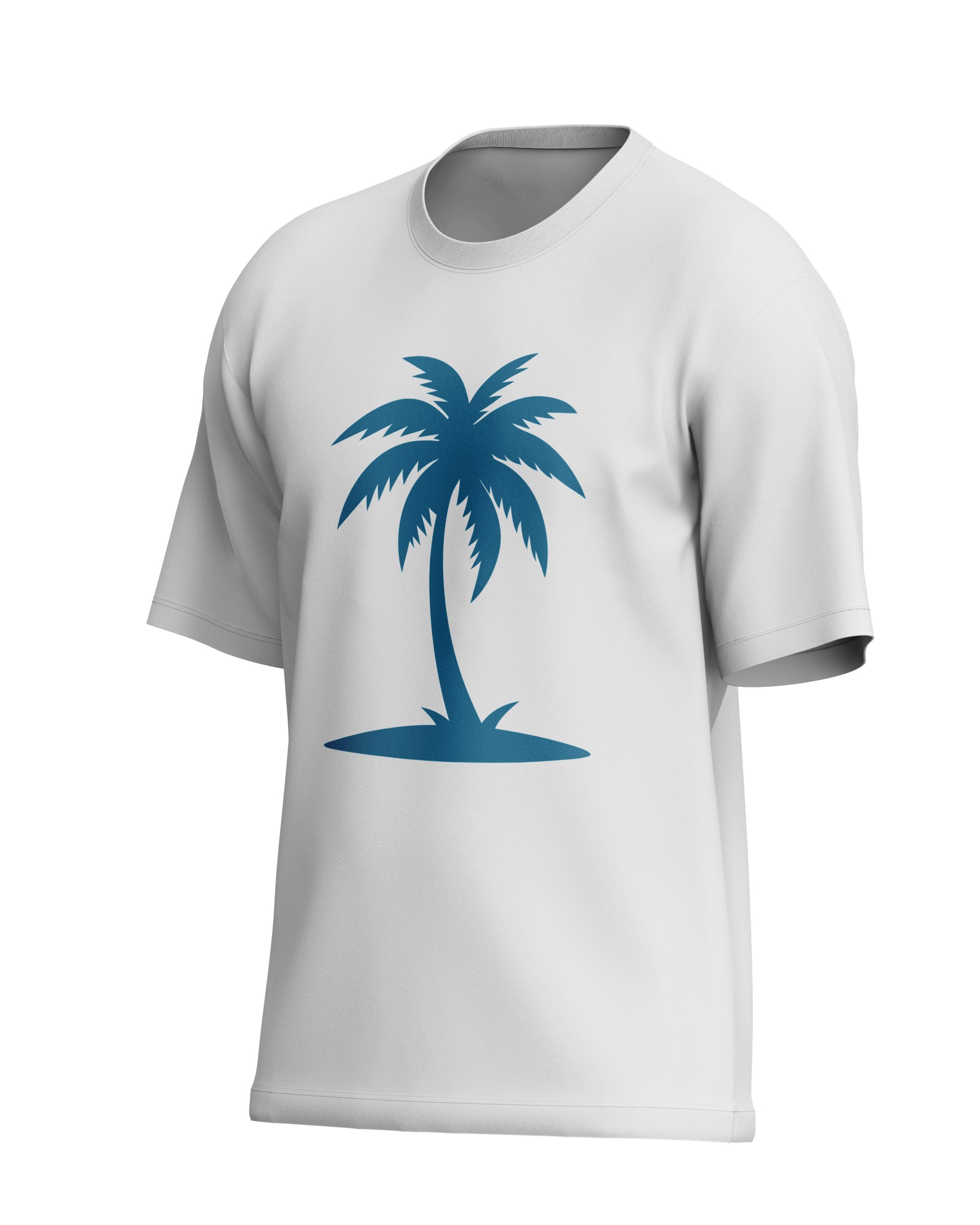 Camiseta Oversize Palm - Blue