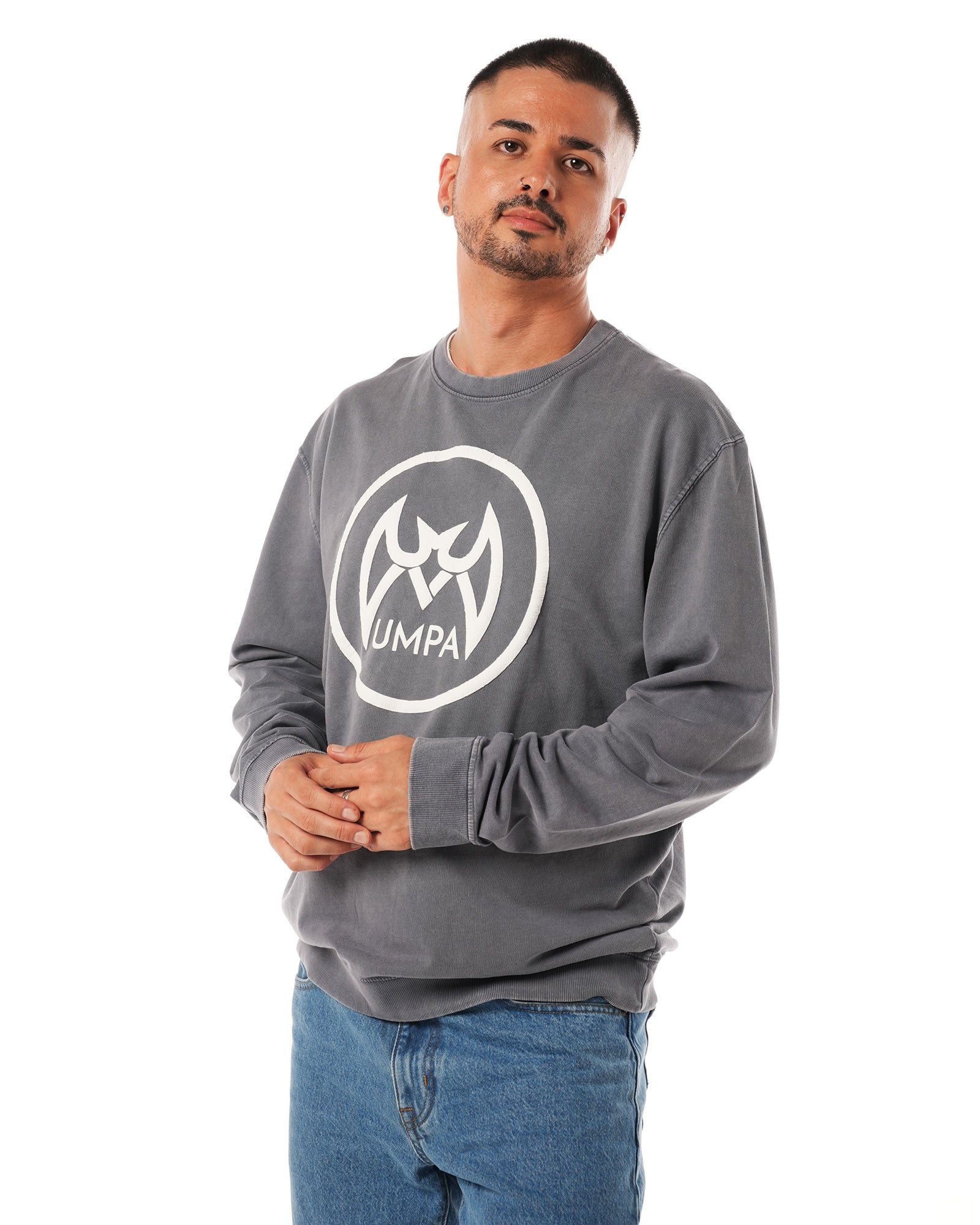 Sudadera Streetwear Gris Oscuro