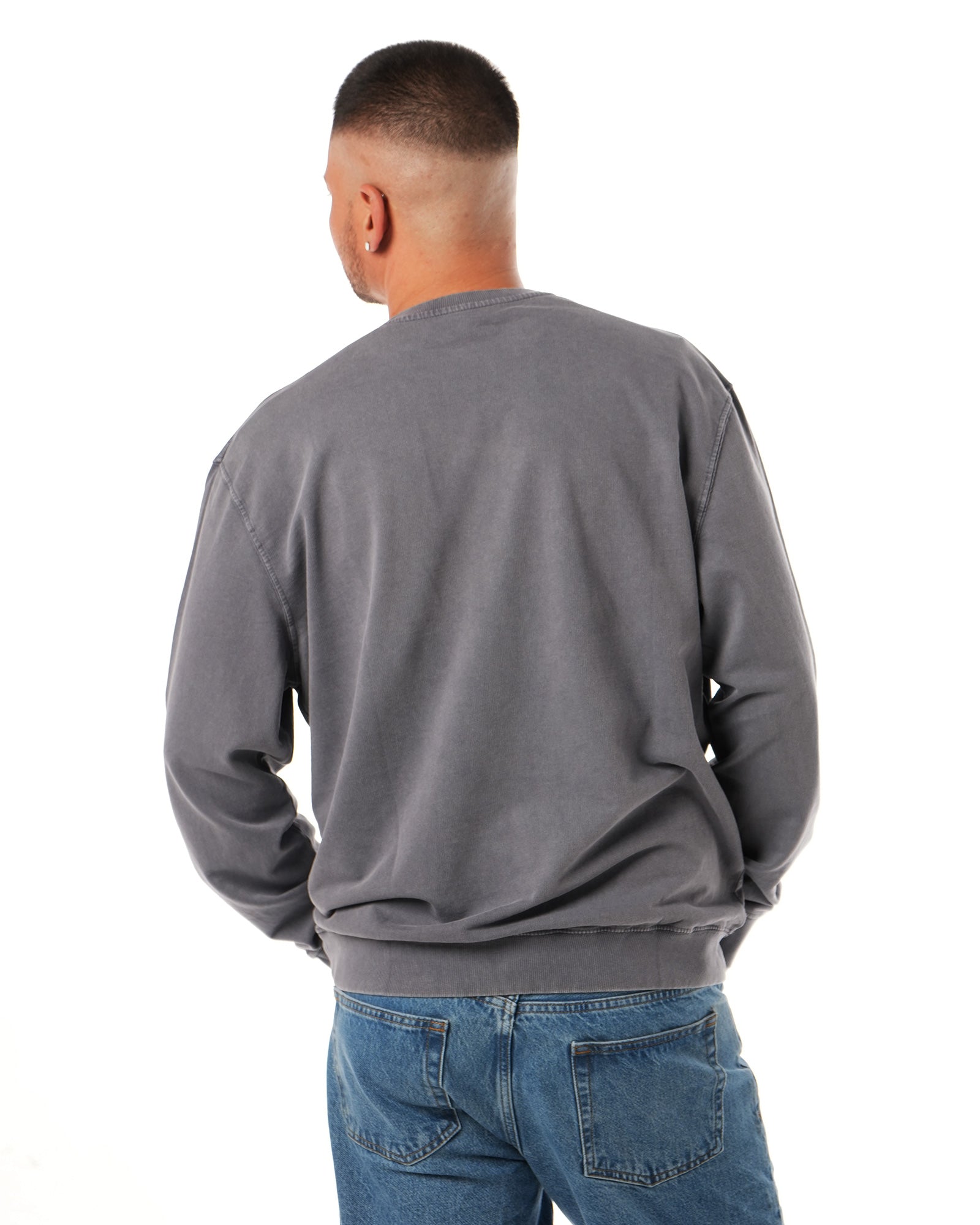 Sudadera Streetwear Gris Oscuro